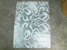 Silver Mosaic Pattern for Hammam 007