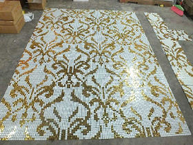 Gold Mosaic Pattern Hammam 006