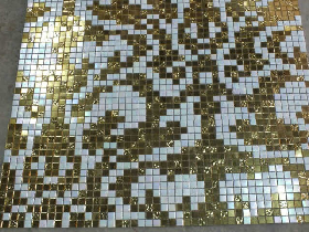 Gold Mosaic Hammam Wall Decoration 015