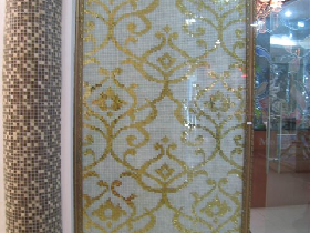 Luxury Golden Mosaic Hammam Wall 025