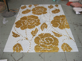 Golden Leaf Mosaic Pattern for Hamam 067