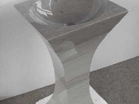 Grey Marble Pedestal Sink