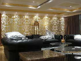 Luxury Golden Mosaic Hammam Wall 004