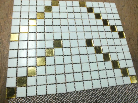 Hammam Glass Mosaic Wall Pattern 052