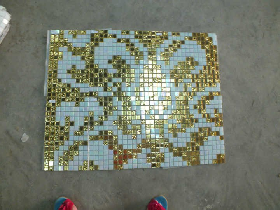 Gold Mosaic Hammam Wall Decoration 013