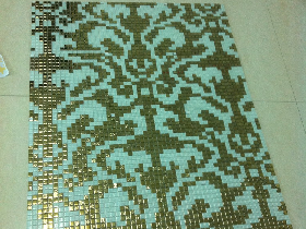 Luxury Golden Mosaic Hammam Wall 001