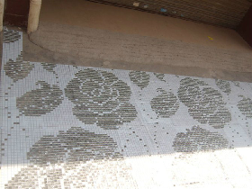 Golden Leaf Mosaic Pattern for Hamam 060