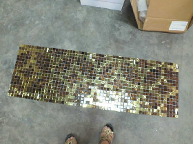 Golden Leaf Mosaic Pattern for Hamam 004