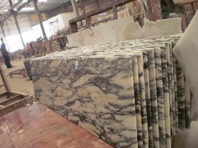Arabescato White Marble Table Tops