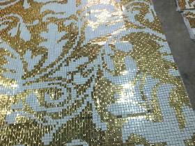 Gold Mosaic Pattern Hammam 009