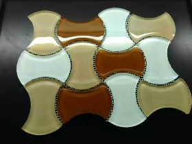 Waterjet Glass Mosaic Tiles 004