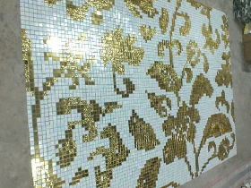 Gold Mosaic Pattern Hammam 010