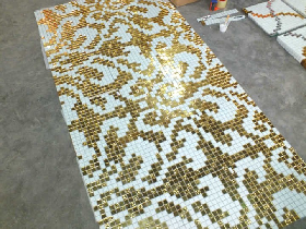 Gold Mosaic Pattern Hammam 005