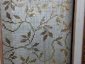 Real Gold Mosaic Hammam Wall 035