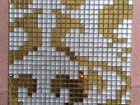 Luxury Golden Mosaic Hammam Wall 023