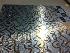 Golden Leaf Mosaic Pattern for Hamam 034