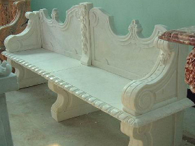 White Marble Benches