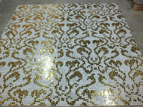 Gold Mosaic Hammam Wall Decoration 008