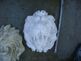 Pure White Marble Lion Head Fountain