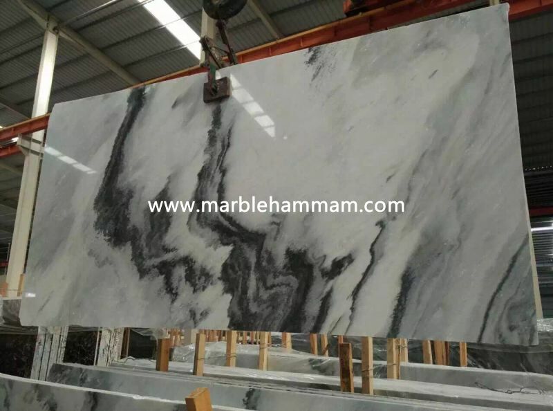 Cloudy White Marble Tiles
