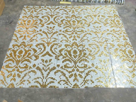 Luxury Golden Mosaic Hammam Wall 010