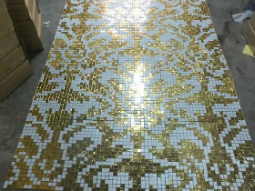 Gold Mosaic Pattern Hammam 008