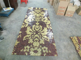 Real Gold Mosaic Hammam Wall 014