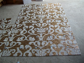 Gold Mosaic Pattern Hammam 027